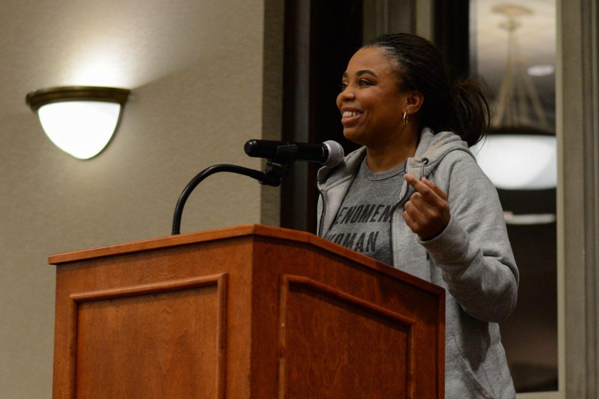 Jemele Hill speaks to MU students about the relationship between politics and sports