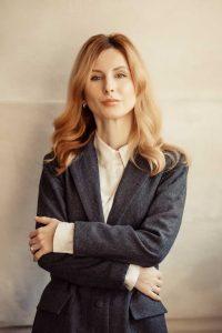A portrait of Svitlana Synkovska.