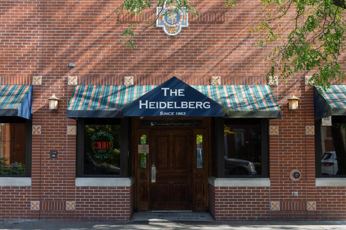 “The Heidelberg” restaurant is located on S Ninth St.