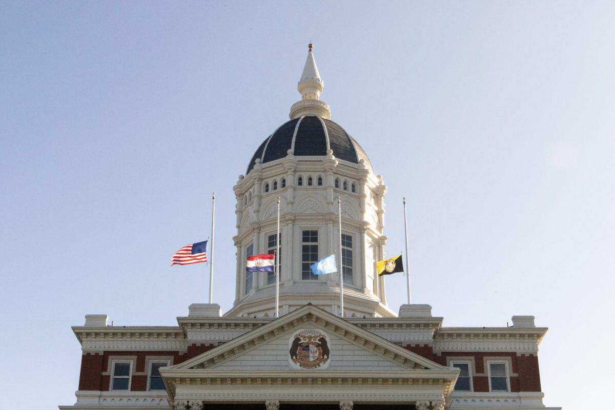 Jesse Hall in daylight.