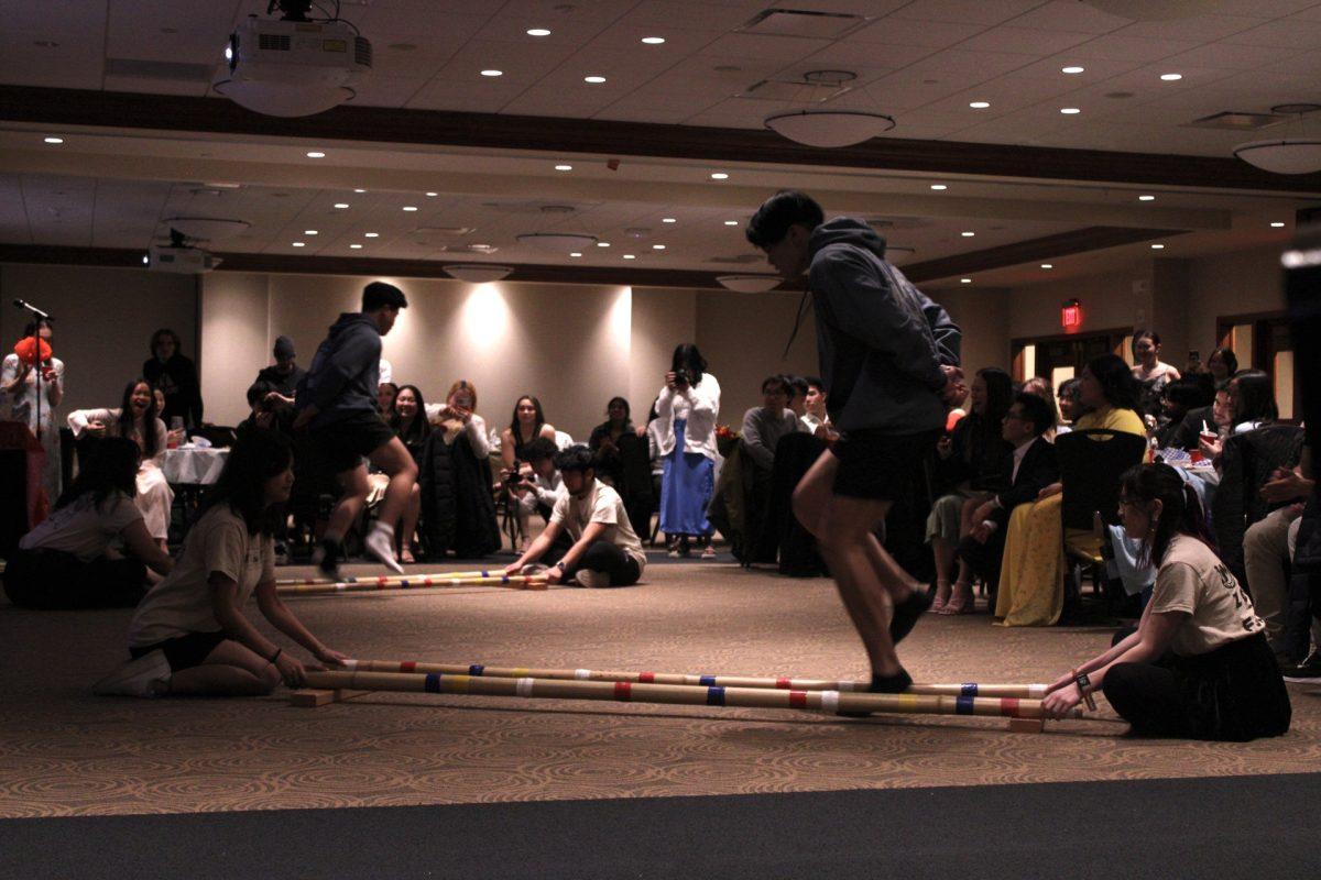 FSA performs a traditional Philippine folk dance, Tinikling.