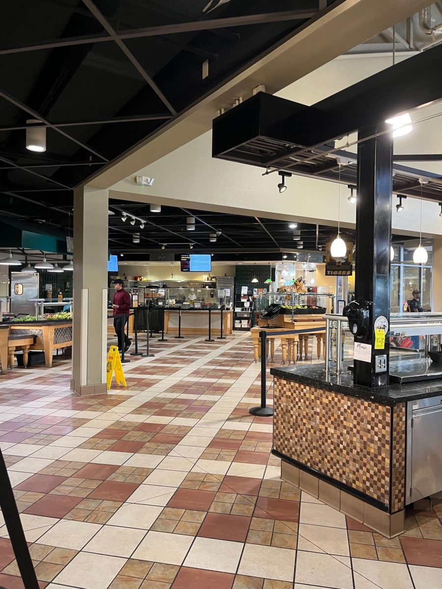 Plaza 900, the University of Missouri’s flagship dining experience, during an abnormally slow time just before lunch. 