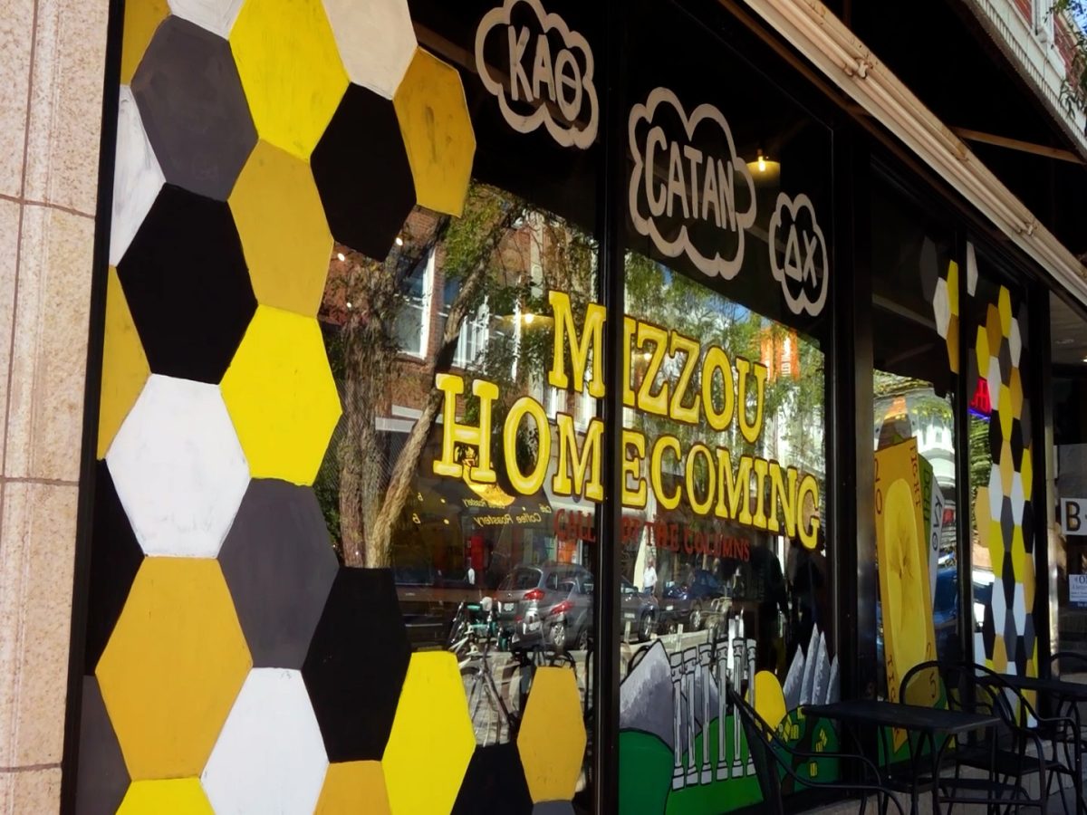 Students Decorate the District for Mizzou’s annual Homecoming